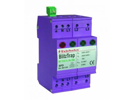 III级电源电涌保护器：BT TT 275 3N  RM